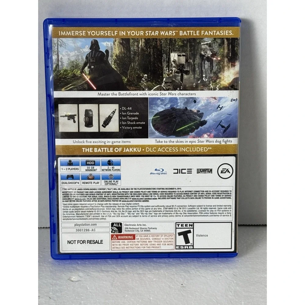 Star Wars Battlefront -- Deluxe Edition‎ (Sony PlayStation 4, 2015)